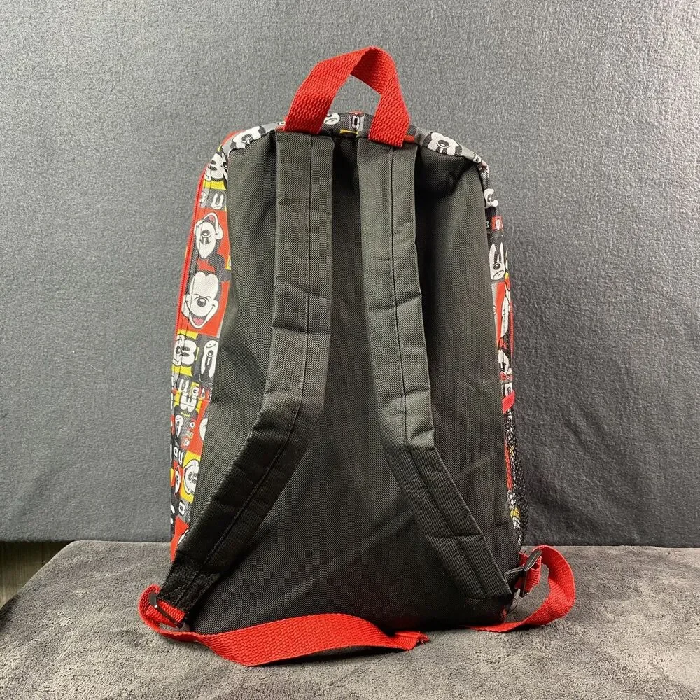 Walt Disney World Parks Mickey Mouse Backpack NWOT Colorful AOP Logo School Bag